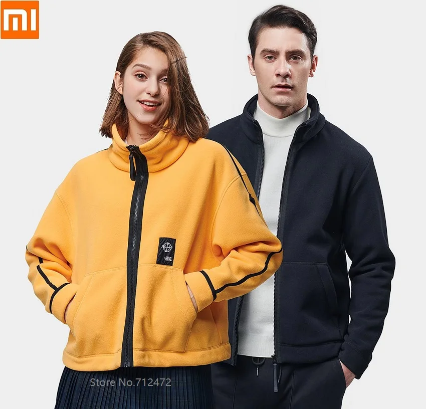 Xiaomi Bărbați femeie tendință de lână cald sacou în aer liber Soft Shell Jacheta Fleece Confort, Sport, Drumetii, Camping Schi Trekking haina Imagine 2