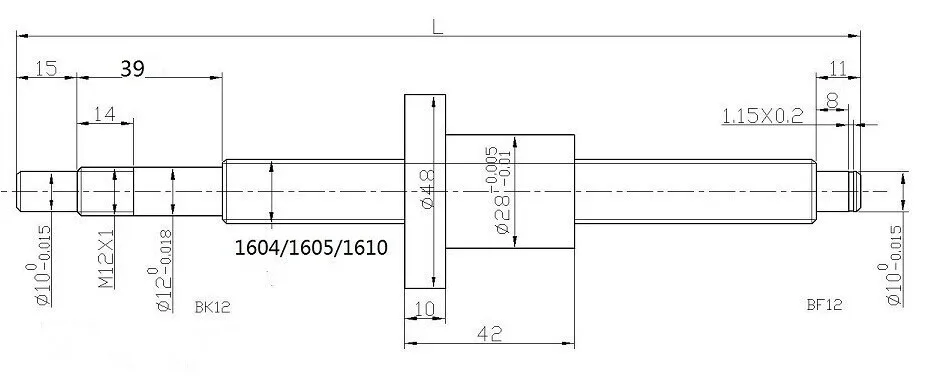 HGR20 2 set șină de ghidare Liniare + HGH20CA HGW20CA + SFU1605 șurub cu bile + BK12 BF12 + Piuliță de locuințe + Cuplare Imagine 3