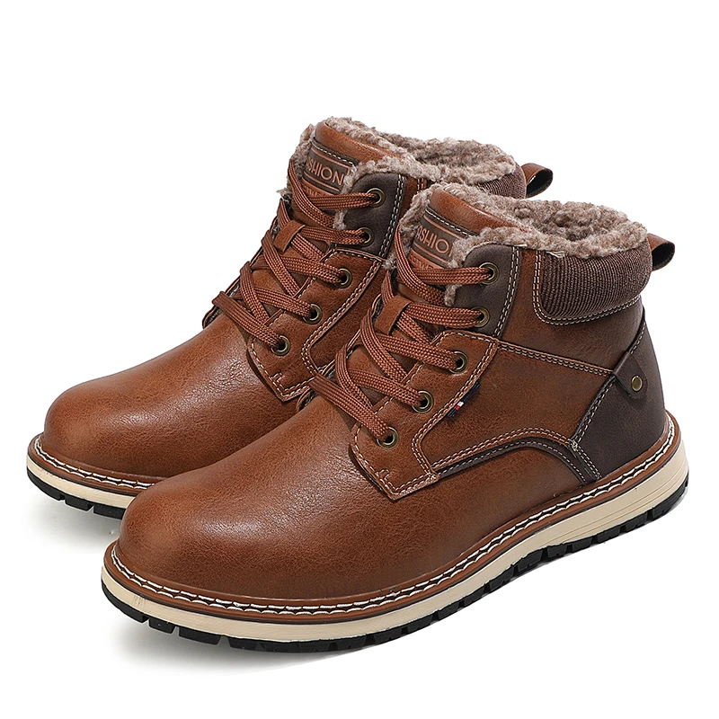 Drumeții Pantofi pentru Bărbați de Iarnă, Alpinism Drumeții Cizme de Calitate de Top în aer liber, Moda Casual, Cizme de Zapada Adidași Bărbați Imagine 1