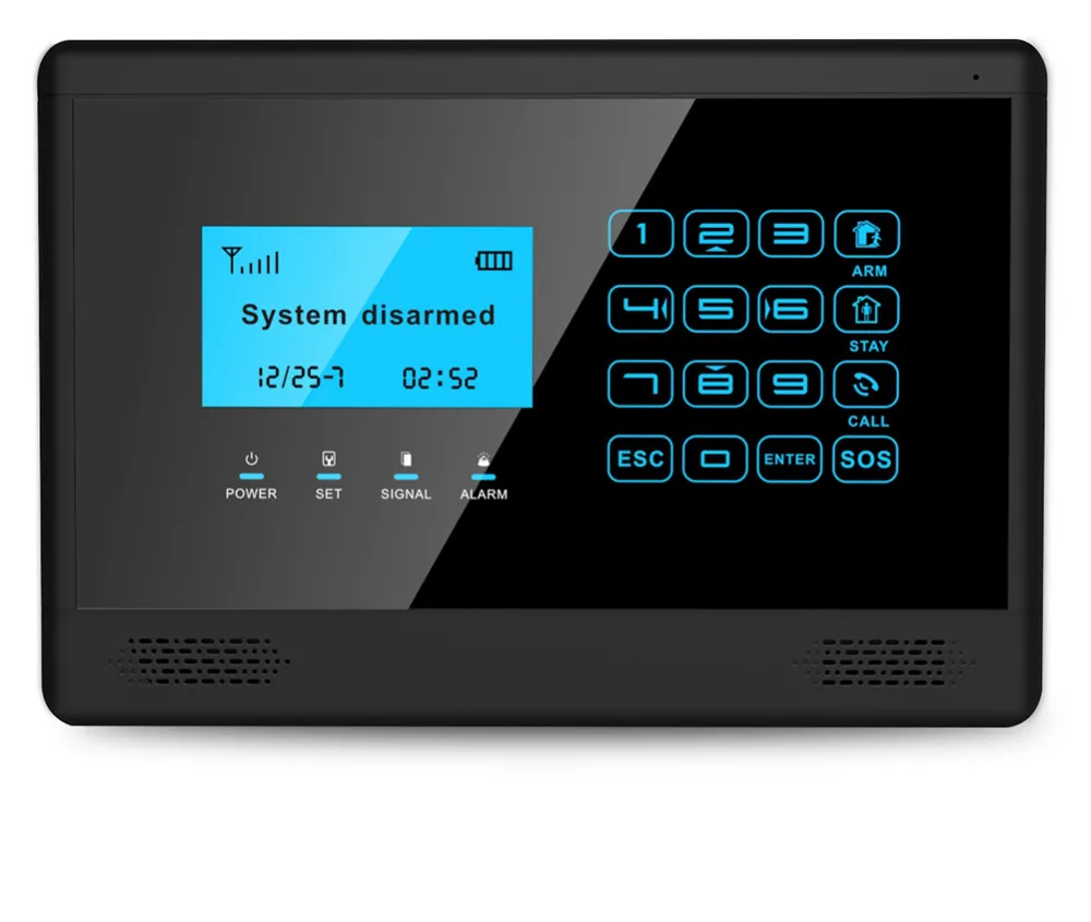 Wolf-Guard LCD Wireless GSM SMS-uri de Alarmă Acasă de Securitate Antiefractie Sistem Solar Sirena PIR Detector de Mișcare Senzor de Usa de Control de la Distanță Imagine 4