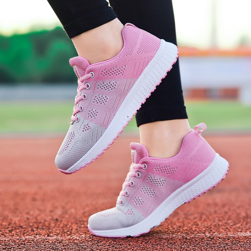 Fabrica Directe Femei Pantofi Casual Moda Respirabil De Mers Pe Jos De Plasă Pantofi Plat Adidasi Femei 2019 Sport Vulcanizat Tenis Feminino Imagine 2