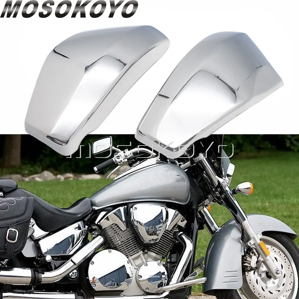 2 buc Motocicleta Plastic Crom Baterie Stânga și Dreapta Capace Laterale pentru Honda VTX 1300 R/Retro S/a Vorbit C/Personalizat & T/Tourer 2003-2009 Imagine 1