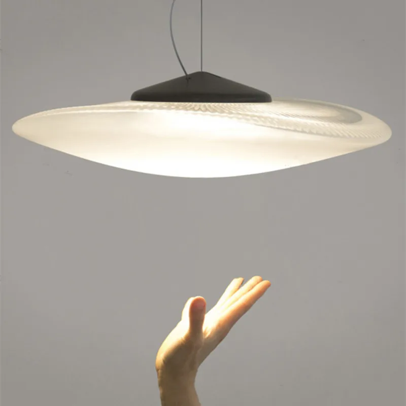 Bucla F35 Pandantiv Lampă Nordic simplu lampa de dormitor, camera de zi creative sala de mese de sticlă farfurie zburătoare designer lampă de pandantiv Imagine 1