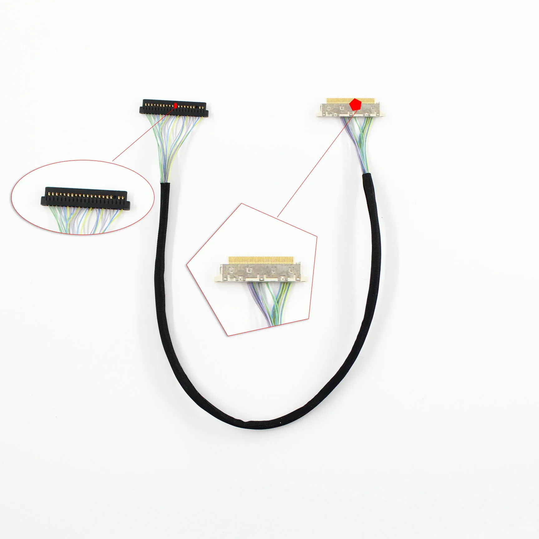 Panou LCD cablu 88441-fis sprijinul 20 pini FI-SE20ME conector Pin pitch 1.25 mm lvds ecran pentru DN2800MT Mini-ITX Imagine 2