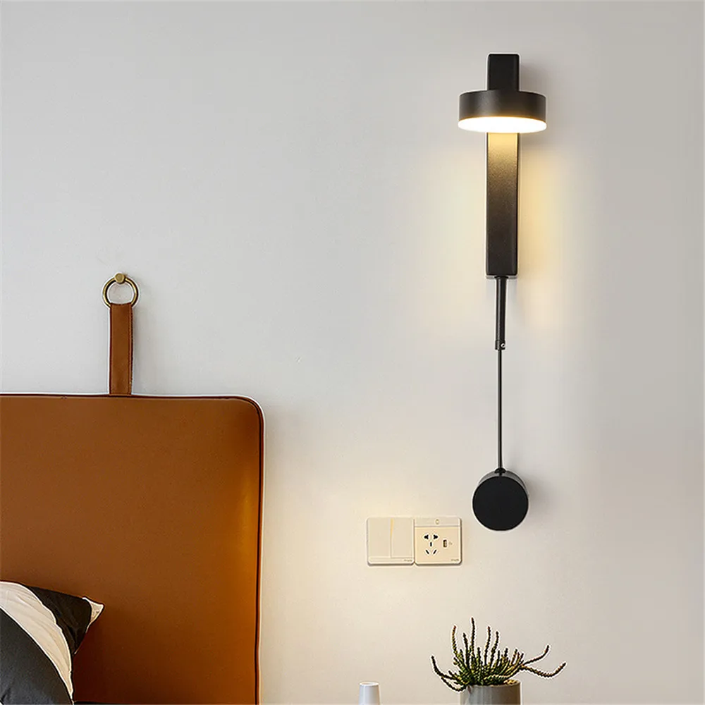 12W LED-uri de Interior retro rotativ lampă de perete decor interior acasă de iluminat creative design camera de zi dormitor lampa / AC220V Imagine 4