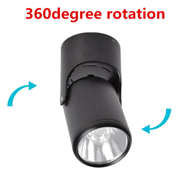 Montare pe suprafață, COB LED Downlight 10W 20W Loc în Jos de Lumină a CONDUS la fața Locului lumina lămpii AC85-265V Cald/Natural/Alb Rece Imagine 1
