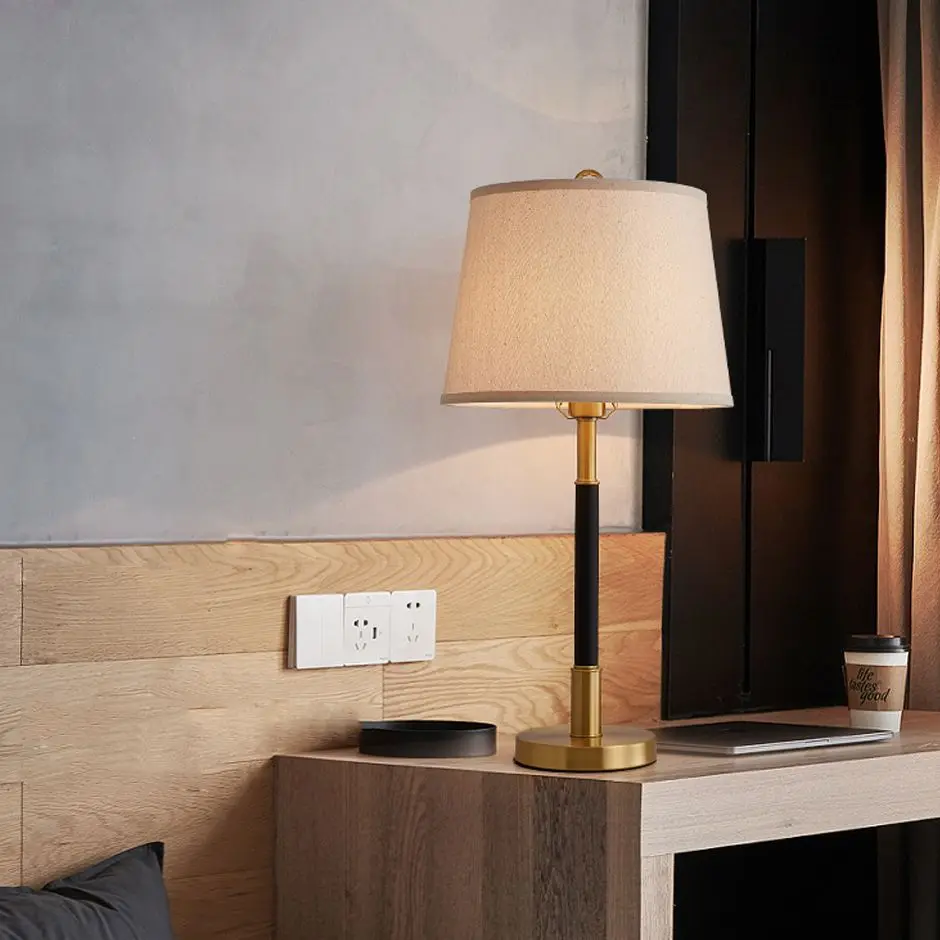 Modern Noptieră Lampa E27 Dormitor Decor de Lămpi de Birou pentru Studiu, Lectură Living Cupru Aur Lămpi de Masă Lumini de Noapte Imagine 1