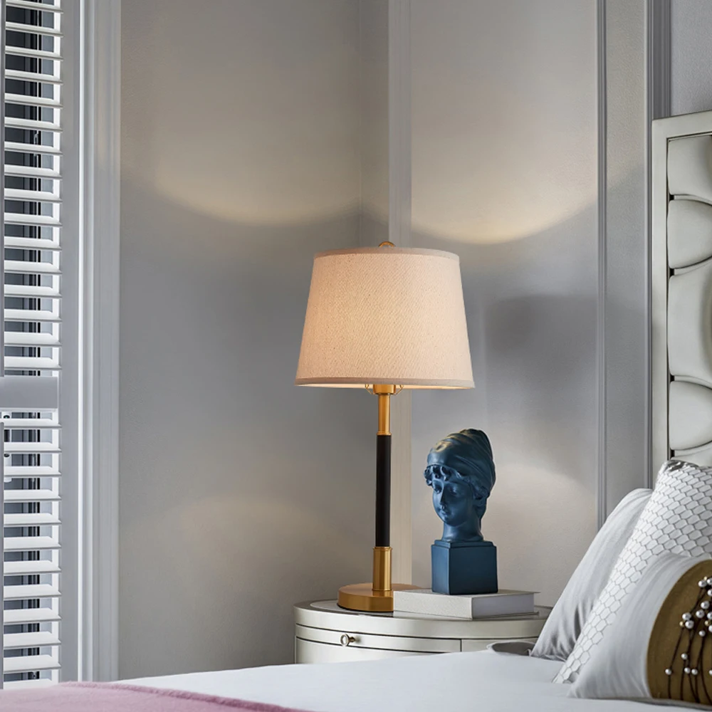 Modern Noptieră Lampa E27 Dormitor Decor de Lămpi de Birou pentru Studiu, Lectură Living Cupru Aur Lămpi de Masă Lumini de Noapte Imagine 4