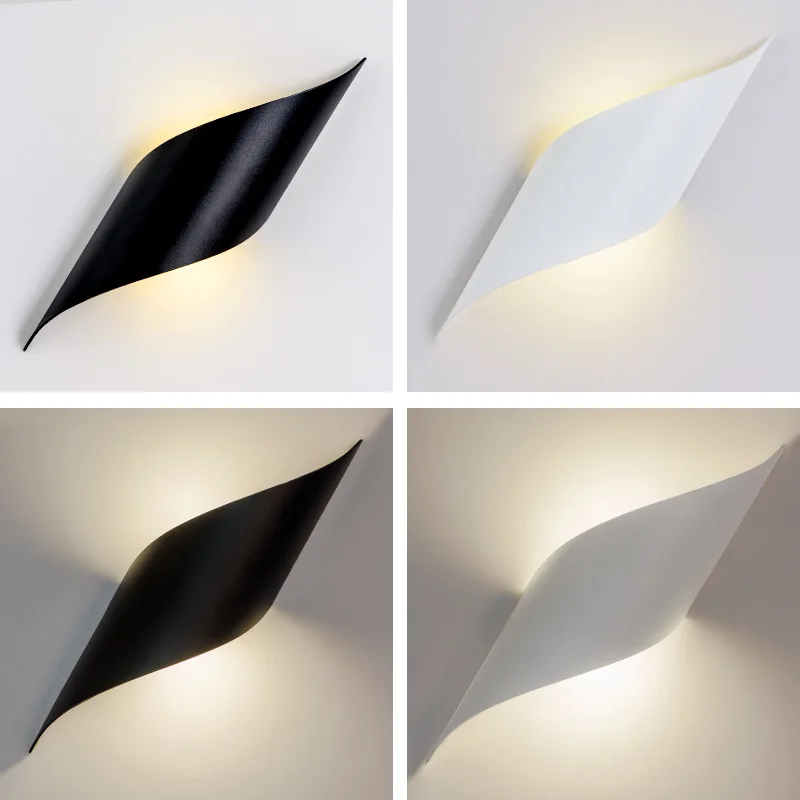 LED lampă de perete Nordic post-modern, camera de zi dormitor lampă de noptieră coridor, culoar pot fi combinate în mod liber de decorare perete lampă Imagine 4