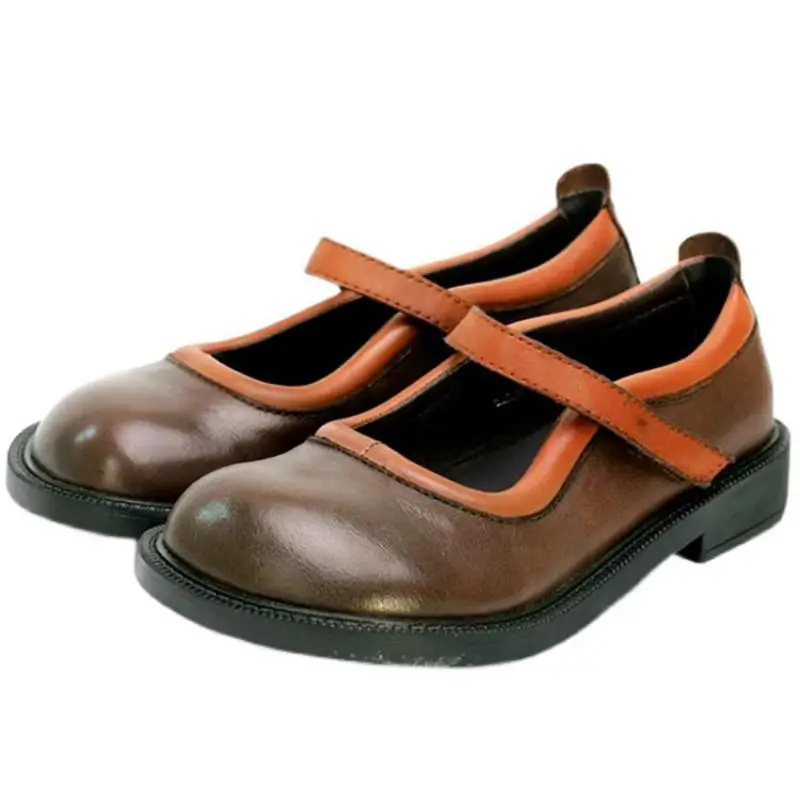 Femei Din Piele Mary Janes Scăzut De Pantofi Pentru Femei De Primavara Pompe De Curea Glezna Pantofi Handmade Piele Femei Pantofi 2021 Negru Imagine 0
