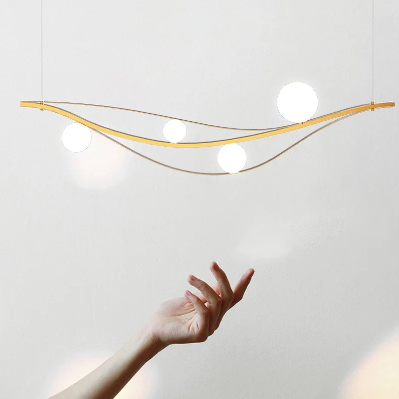 Nordic Creative Frunze în Formă de Candelabru LED Personalitate Dormitor, Camera de zi Lumina Art Hotel Restaurant Bar de Iluminat Decorative Imagine 4