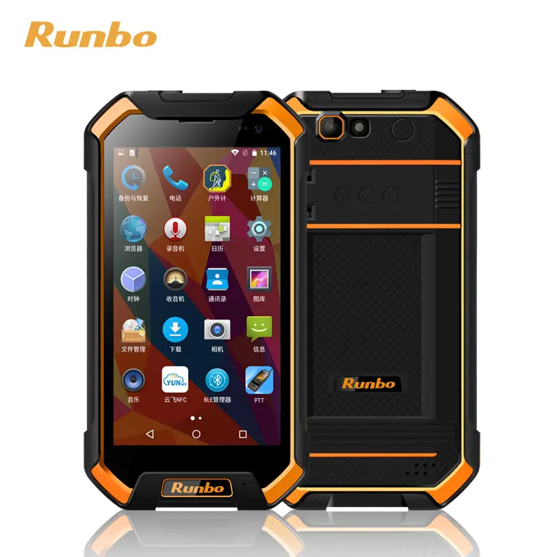 Runbo F3 4G LTE/ Wifi/ BT /GPS 5.5 inch Accidentat PDA-ul RFID, NFC IP67, IP68, rezistent la apă, telefon Imagine 0