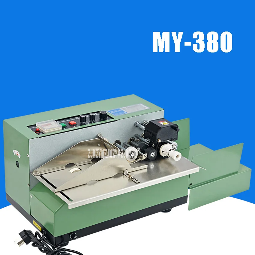 MI-380 220V Complet Automat Solide Data Și Numărul de Lot de Codificare Mașină de Mare Putere 170W Cerneală Solidă Masina de Etichetare, Pentru Ambalare Imagine 0