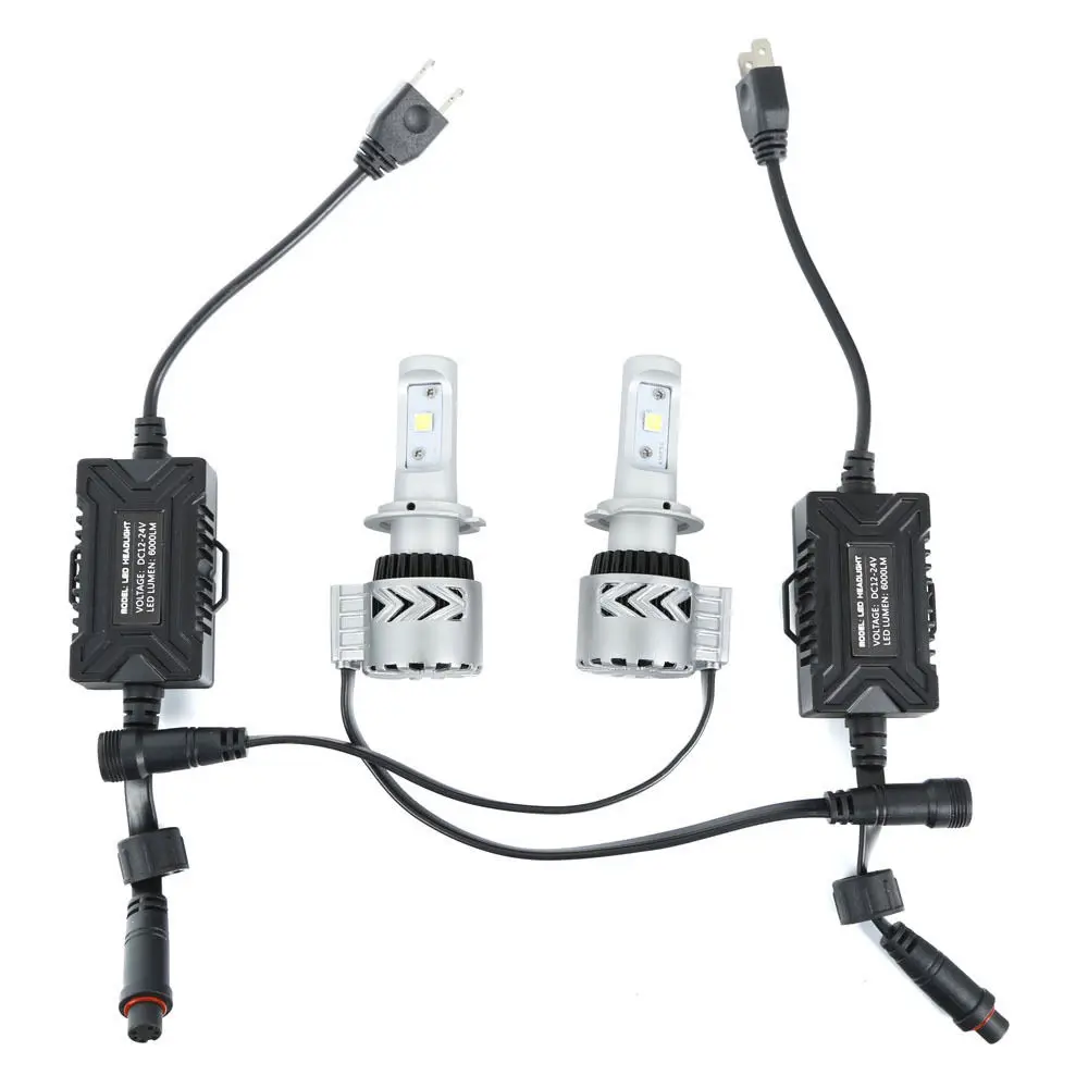 8 H7 Auto cu LED-uri Faruri Kituri de 72W Aluminiu cu LED-uri Faruri Kit de Conversie Becuri Auto Motociclete Imagine 0