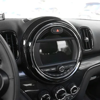 1buc Fibra de Carbon Auto Interior Instrument Panou de Control Central Capacul Carcasei Trim Cadru Pentru BMW MINI Cooper Countryman F60