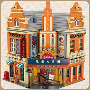 2960pcs City Mini Celebru Street View Cathay Clădirea Teatrului Retro Blocuri Stil Tradițional Cifre Cărămizi Jucării Pentru Copii Cadouri