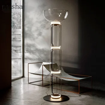 Aisha Italia Design Nordic Luminos Podea cu LED-uri Lumini de Interior Camera de zi Dormitor Decor Stand de Iluminat Moderne de Sticlă Grele Lămpi de Podea