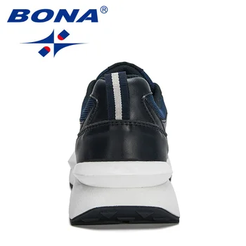 BONA 2021 Noi Designeri de Lux Adidași Bărbați de Agrement Pantofi Casual Om Respirabil, Confortabil de Mers pe jos de Încălțăminte Mansculino