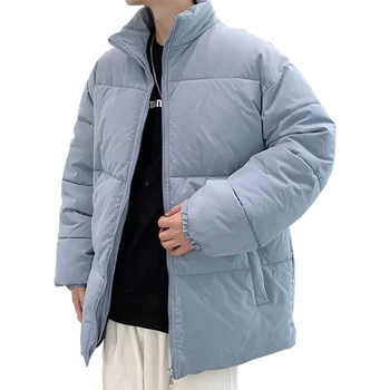 Bărbați Supradimensionate Sacou Gros de Bumbac Căptușit Haine de Toamna Streetwear Parka Solid Iarna Cald în Jos Jacheta Uza de Sus 5XL Îmbrăcăminte