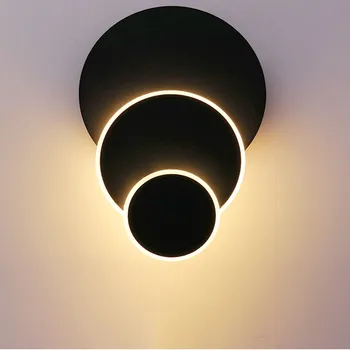 Creative Acrilic de Rotație a CONDUS Lumina de Perete Modern, Simplu cu LED-uri Lămpi de Perete Camera de zi Studiu Dormitor Culoar Tranșee de Perete de Lumină