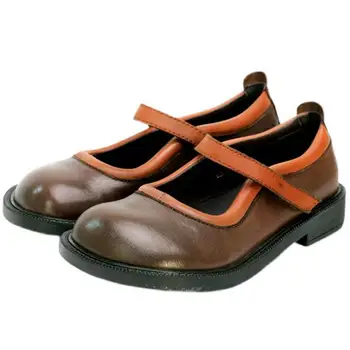 Femei Din Piele Mary Janes Scăzut De Pantofi Pentru Femei De Primavara Pompe De Curea Glezna Pantofi Handmade Piele Femei Pantofi 2021 Negru