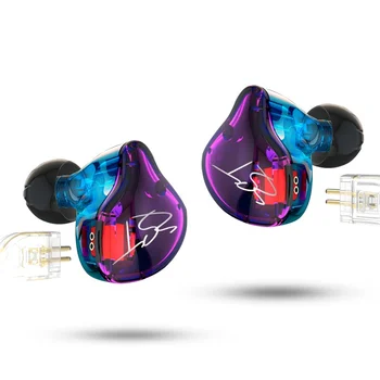 KZ-ZST Violet Cadru Căști Detasabila In-Ear Cablu Audio Monitor de Izolare a Zgomotului Căști HiFi Muzica Sport Căști