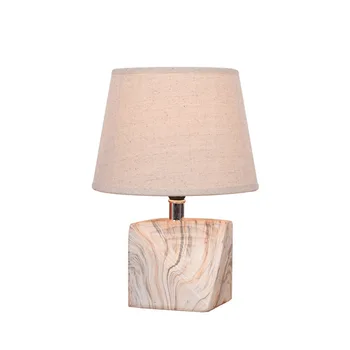 Lampă de noptieră minimalist modern decor cameră caldă lumina de noapte ceramice tesatura mică lampă de masă