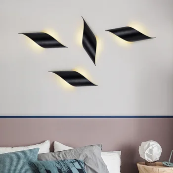 LED lampă de perete Nordic post-modern, camera de zi dormitor lampă de noptieră coridor, culoar pot fi combinate în mod liber de decorare perete lampă