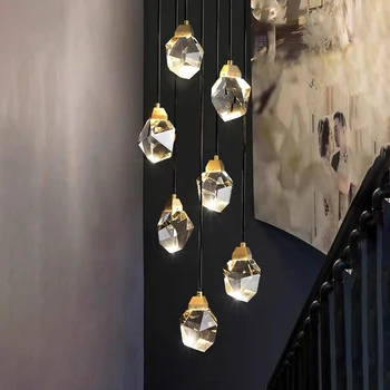 Nordic Cristal Pandantiv Lumina de Iluminat Interior Camera de zi de Decorare a CONDUS Lampă de Agățat Pentru Acasă Noptiera Hotel Restaurant Acasa