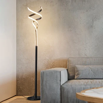 Nordic Moderne De Design Creativ De Artă Led-Uri Lampa De Podea În Picioare Lampa De Dormitor Lampă De Noptieră Living Home Decor Interior Iluminat Cu Lumina