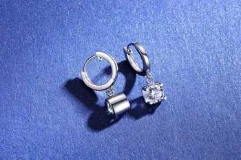 Orbitor moissanite cercei pietre semipretioase pentru caracterul atractiv femei bijuterii argint 925 bijuterie strălucitoare cadou de ziua de nastere