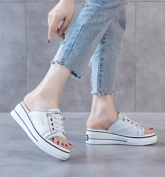 Toamna Mare Platforma, Pantofi cu Toc Italia Designer de sex Feminin Petrecere Farmece Sandale de Vară 2021 Autentice din Piele de Brevet pentru Femei Papuci