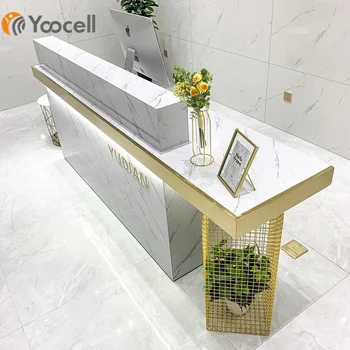 Yoocell vânzare Fierbinte design recepție pentru par, salon de infrumusetare, magazin de client service masă